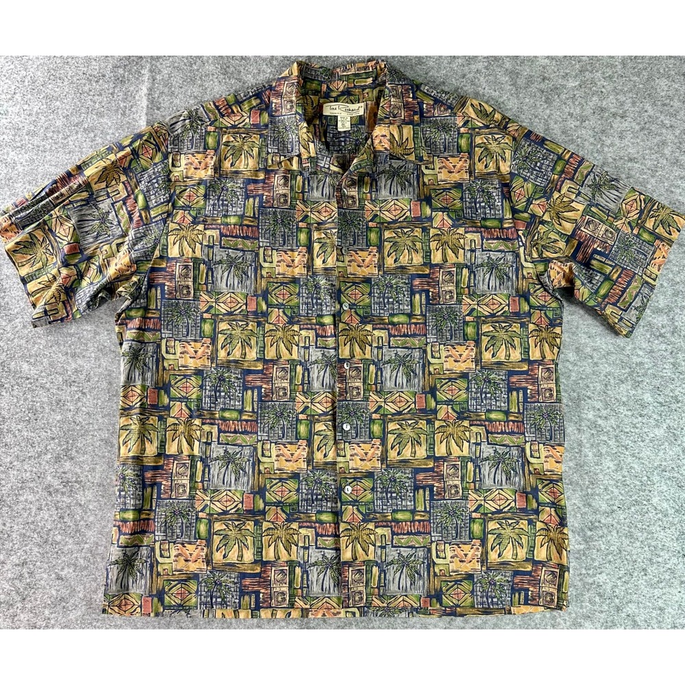 Tori Richards Men's Tropical Cotton Lawn Camp Shirt sz 2XL (16004)